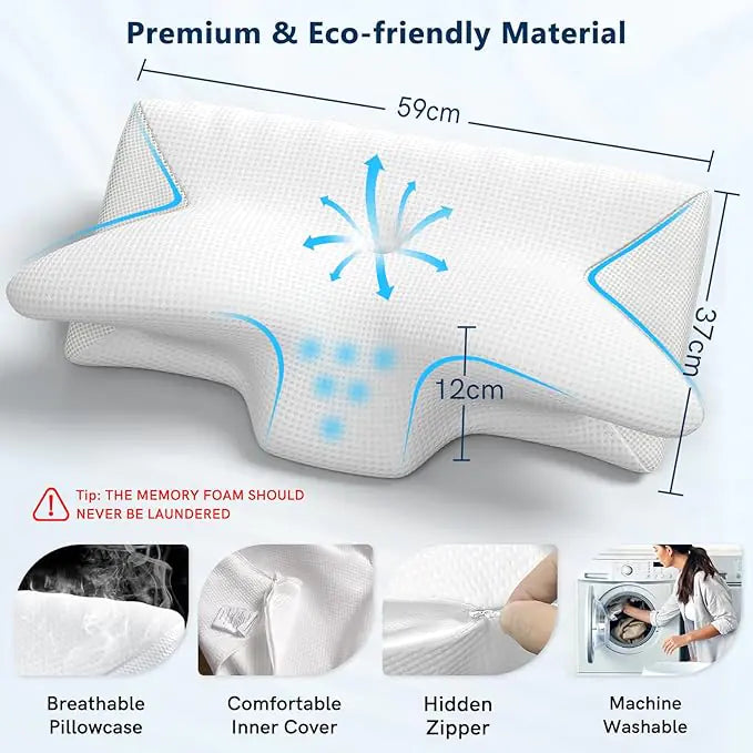 SpineAlign Ergonomic Pillow